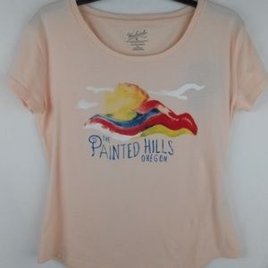 Woolrich Painted Hills Oregon T Shirt Grapic Large